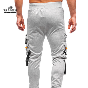 Pantalones Tácticos Casuales Elásticos para Hombre al por Mayor de Fábrica, Color Gris, con Logotipo Personalizado, Multibolsillos, Rectos, para Exteriores - Product Image 4