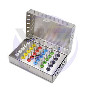 Kit de taladro helicoidal dental de 30 piezas | Fresas de implante universales con tapón para cirugía de control de profundidad Wenquar Autoclavable - Product Image 2