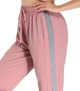 Pantalones de chándal informales de alta calidad para mujer, pantalones holgados de talla grande con logotipo personalizado, pierna ancha, Material de poliéster transpirable de secado rápido - Product Image 6