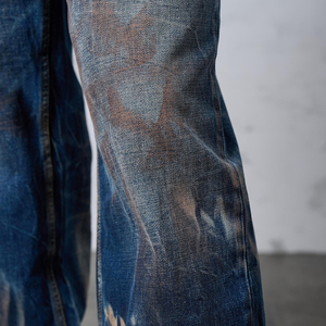 Hombre 100% Algodón Denim Alta Calidad Destruction Jeans Vintage Wash for a Natural Look Jeans - Product Image 5