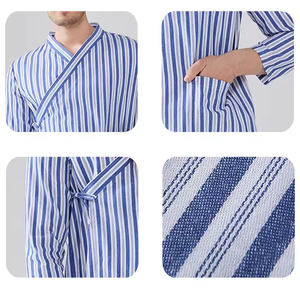 Robes de patient de longueur entière en gros, toutes tailles, qualité d'exportation, robes de patient unies pour hommes et femmes, 100% polyester, robes d'hôpital - Product Image 3