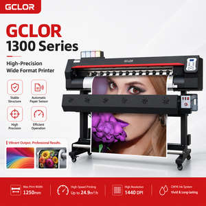 <span class=keywords><strong>Imprimante</strong></span> grand format à solvant écologique GCLOR 1,3 m avec tête d'impression <span class=keywords><strong>Epson</strong></span> simple/double pour impression sur bannière en vinyle, papier photo, toile - Product Image 1