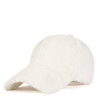 Gorra de béisbol de terciopelo polar de 6 paneles de alta calidad personalizada Sombrero de estilo formal de dos tonos con logotipo bordado en 3D