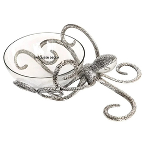 Nouveau Bol de Service Moderne en Acier Inoxydable de Forme Ronde avec Finition Dorée Antique, Style Nordique Élégant - Product Image 2