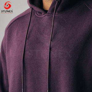 Wholesale Top Quality Heavyweight Custom 420G Cotton <b>Black</b> Label Made in Pakistan <b>Men</b> Hoodie - Product Image 3
