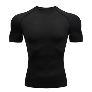 Top tendance Fitness hommes Muscle Fit t-shirts meilleure qualité hommes Compression t-shirts Compression course vêtements Jogging porter - Product Image 3