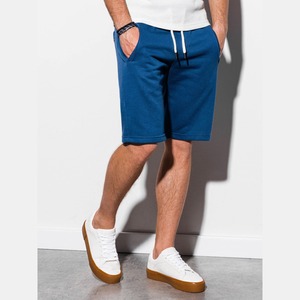 100% pantalones cortos de lana de algodón de alta calidad para hombres patrón sólido High Street etiqueta personalizada precio al por mayor hombres pantalones cortos para el sudor - Product Image 3