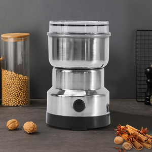 Silver Mini Electric Coffee <strong>Grinder</strong> for Household Use for Spices and Seeds with 2 Removable Stainless Steel Bowls - Product Image 6