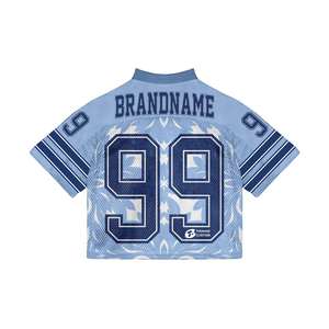 เสื้อเจอร์ซีย์อเมริกันฟุตบอลทรงบ็อกซี่ แฟชั่น ระบายอากาศได้ดี ไซส์พลัส สั่งทำได้ ขายดี พร้อมปักโลโก้ของคุณเอง - Product Image 3