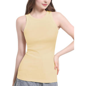 Camisole femme slim fit côtelée, essentielle pour l'été, vêtement de superposition tendance, vente en gros directe usine - Product Image 3