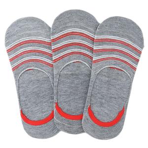 Men's Loafer Socks Pack Of 3 (Z260) - Grey - Product Image 1