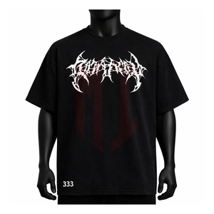 T-shirt pour homme, t-shirt graphique streetwear, coupe ample, manches courtes, tee-shirt urbain avec imprimé gothique, fabricant de mode OEM - Product Image 1