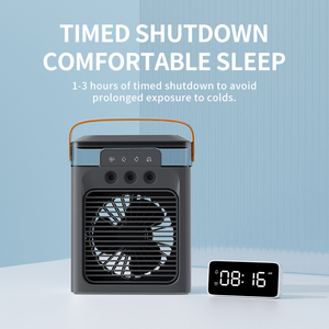 Mini aire acondicionado personal portátil, ventilador de niebla de <span class=keywords><strong>agua</strong></span> de viento fuerte con logotipo personalizable, nuevo equipo de servicio en línea - Product Image 4