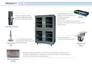 Kabinet Pengering Dehumidifikasi Efisiensi Tinggi untuk Semikonduktor, 1430L, 1-10% RH, Cocok untuk Bidang Elektronik/Medis/Energi Baru - Product Image 5