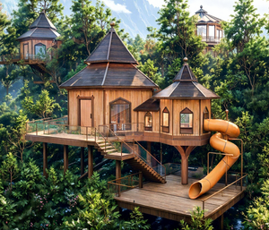 Cabane de vacances préfabriquée, villa modulaire directe d'usine pour les stations balnéaires et la location Airbnb - Product Image 1