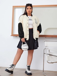 New Arrival Women's <b>Jacket</b> Custom Made Patchwork Full Button Up Fashionable Women's Varsity <b>Jacket</b> - Product Image 5