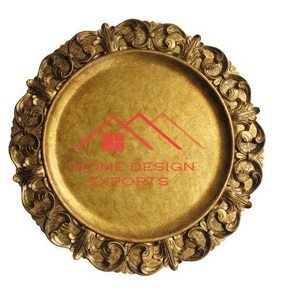 Assiette de service alimentaire artisanale à prix de gros, assiette de service en aluminium de haute qualité, fabriquée à la main - Product Image 1