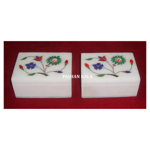 Unique Design Top Quality Material Pure White Marble Handmade Inlay Work Manufacture of India for Use Home Decor and Gifted Item - Product Image 1