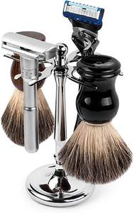 Support de rasoir et de brosse à quatre broches de luxe, support de rasoir et de brosse chromé à 4 broches, prolongeant la durée de vie de votre brosse à raser - Product Image 2