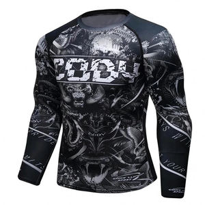 Haute qualité unisexe Compression MMA Rash Guard respirant chemise à manches longues Protection personnalisable pour les hommes - Product Image 5