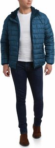 Men's Premium Quilted Puffer Jacket Comfortable Stylish Hooded Winter <b>Coat</b> Durable Canvas Lightweight and Practical - Product Image 5