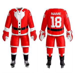 Tenues de hockey sur glace professionnelles de haute qualité 100% polyester écologiques respirantes personnalisables impression numérique séchage rapide - Product Image 1