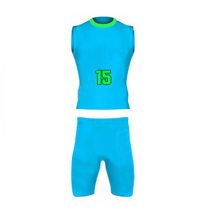 Uniformes de Fútbol 7V7 Personalizados de Alta Calidad, Jersey sin Mangas y Pantalones Cortos Estampados, Cómodos, de Primera Calidad, de Secado Rápido - Product Image 1