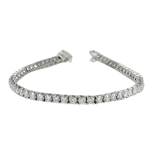 Pulsera de Diamantes de 4.35 Quilates en Oro Blanco, Elegantes Pulseras y Brazaletes de Diamantes - Product Image 1