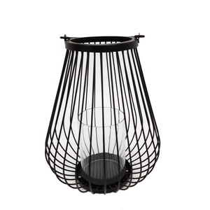 Chandelier en fil de fer créatif décoratif d'extérieur, chandelier de décoration de maison, bougeoir fait à la main, lanterne en métal d'art de décoration de maison - Product Image 3