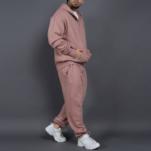 Betteractive Custom Heavy Weight Jogger <b>Gym</b> <b>Hoodie</b> Tracksuit Set Breathable Solid Zip-up for Winter Men's Lounge Sports Logo - Product Image 5