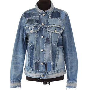 เสื้อแจ็กเก็ตยีนส์สีน้ำเงินของผู้หญิงเสื้อแจ็คเก็ตยีนส์สีฟ้าเสื้อเบลเซอร์มีกระเป๋าขนาดใหญ่ปรับแต่งได้แบบ2025 - Product Image 1