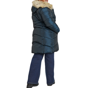 Plus Size Long Winter Coat Women Warm Puffer Jacket Insulated Hooded Parka Zipper Quick Dry Windproof Heavy Outerwear <b>Detachable</b> - Product Image 4