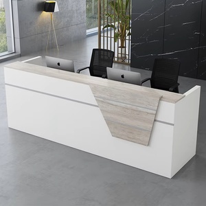 Modern Solid Surface Commercial <b>Reception</b> Desk Office Front <b>Counter</b> Table Mall Supermarket Hotel Hospital <b>Reception</b> <b>Counter</b> Furn - Product Image 5
