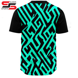 Camiseta de Béisbol Personalizada con Botones, 100% Poliéster, Impresión de Logotipo del Equipo |   Uniforme Deportivo para Clubes y Escuelas |   Proveedor OEM - Product Image 2