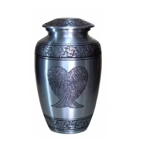 Urne funéraire en métal de style américain de haute qualité avec finition imprimée de qualité supérieure, urne commémorative pour cendres d'adultes - Product Image 4