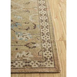 Erbe Hand Knotted <b>Wool</b> Rugs Beige <b>Brown</b> Floral Abstract Pattern for Home Living Hallway Entryway Rectangle Puzzle Design-GS-1019 - Product Image 4