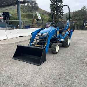 2025 New Design LS <b>Lawn</b> <b>Mower</b> Tractor With Front Loader and Backhoe Implements for Sale with Fast Reliable Shipping - Product Image 1