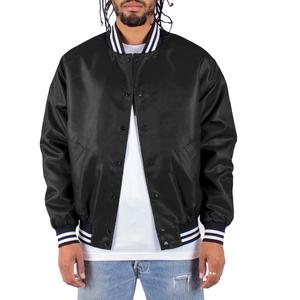 Venta caliente de moda de satén de seda de la Universidad Varsity chaquetas Logotipo de color personalizado para hombre chaqueta de bombardero hecha en Pakistán - Product Image 1