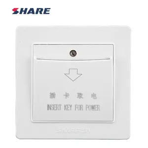 SHARE New Design Hotel Room Insert Key for Power Card Switch High-frenquency Smart Switch