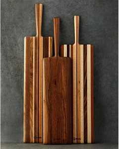 เขียงไม้สไตล์โมเดิร์นคุณภาพหรูหรา ถาดเสิร์ฟ เป็นมิตรกับสิ่งแวดล้อม ผิวสัมผัสธรรมชาติ ทนทาน เชื่อถือได้ สำหรับเครื่องครัวในบ้าน - Product Image 3