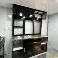 Remorque alimentaire entièrement équipée, cuisine mobile remorquable, remorque de concession, camion alimentaire commercial pour BBQ, pizza, café, crème glacée