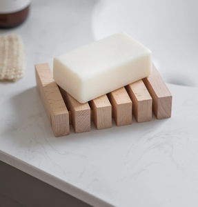 Jabonera Rectangular de Madera con Drenaje para Baño, Jabonera de Madera Hecha a Mano con Diseño Propio - Product Image 5