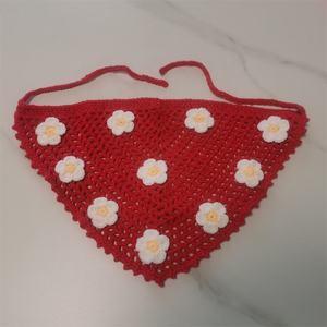 Élégant foulard bandana en crochet motif marguerite pour adultes, design personnalisé, plusieurs couleurs, idéal pour le printemps et les voyages en extérieur - Product Image 3