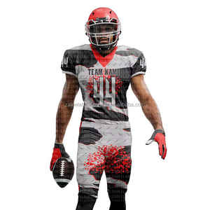 Uniformes de fútbol americano personalizados del fabricante al por mayor Paquete de ofertas Ropa deportiva de bajo precio Kits de uniformes del equipo OFERTA CALIENTE - Product Image 2