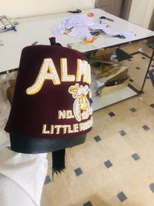 SHRINER ESTUCHE FEZ GRANATE CON TEMPLO NAM HAND - Product Image 4