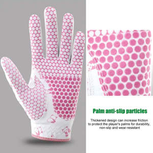 Gants de golf sportifs respirants en cuir véritable cousus sur mesure OEM, vente en gros, marque privée, doigts complets pour hommes - Product Image 6