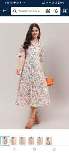 Women's Floral Print A-Line <b>Shirt</b> <b>Dress</b> 100% Cotton Blend Calf Length Western <b>Dress</b> for Spring Casual Party Embroidered - Product Image 4