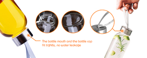 Bouteille d'eau en verre givré à sublimation avec couvercle en bambou, <span class=keywords><strong>design</strong></span> en gros, 500 <span class=keywords><strong>ml</strong></span>, 750 <span class=keywords><strong>ml</strong></span>, à large ouverture, pour jus - Product Image 6