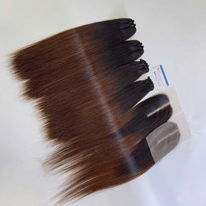 Vente en gros d'extensions de cheveux humains vietnamiens SDD trame droite osseuse avec fermeture cheveux de haute qualité - Product Image 4
