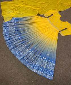 Vestido de Diseñador con Bordado de Georgette y Lentejuelas con Dupatta, la Mejor Ropa para Ocasiones Especiales, Precio al por Mayor, Prenda Étnica - Product Image 2